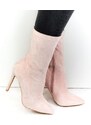 YES SMILE Dámske ružové čižmy CATIN