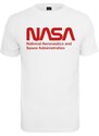 Urban Classics NASA pánske tričko Wormlogo, biele
