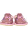 JUST MAZZONI Detské ružové kožené papuče jednorožec KYARA 25-34