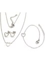 Linda's Jewelry Sada šperkov Love chirurgická oceľ IS029