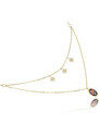 GOLDIE Zlatý náhrdelník Red elegance no.1 LNL225.AV