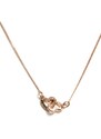 GUESS náhrdelník Gold-Tone Interlock Heart Necklace, 12767