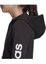 Detská mikina Adidas Youth Essentials Linear Full Zip Hoodie čierna EH6124