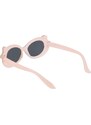 Sunmania Béžovo-biele bodkované slnečné okuliare pre deti "Sweet"
