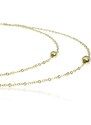 GOLDIE Zlatý dvojitý náhrdelník Fanette LNL238.SP