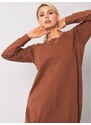 FPrice Šaty RV TU 5184.93P tmavo hnedá