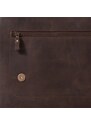 Vasky Toby Dark Brown - Dámska i pánska kožená taška hnedá, ručná výroba