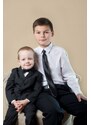 Chlapčenská kravata - Čierna lesk Avantgard 548-9015