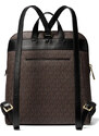 Michael Kors Signature Rhea Medium Slim Backpack Brown Black