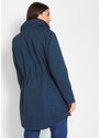 bonprix Krátka parka bunda so stojačikom, vypasovaná, farba modrá