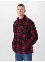 Urban Classics Prechodná bunda červená / čierna / biela