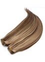 Clipinhair Clip in maxi set 63cm pravé ľudské vlasy - REMY 240g - TMAVÝ MELÍR