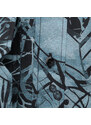Willsoor Pánska košeľa klasická s modrým rastlinným vzorom 12351