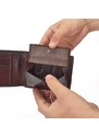 Pánska kožená peňaženka Cosset hnedá 4460 Komodo H