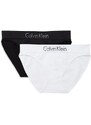Calvin Klein dámske nohavičky 2pack bikini Bielo - Čierna