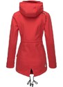 Marikoo ZIMTZICKE dámska zimná softshell bunda s kapucňou, červená