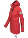 Marikoo ZIMTZICKE dámska zimná softshell bunda s kapucňou, červená