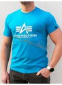Alpha Industries Basic T-Shirt Blue lagoon tričko pánske