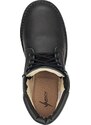 Vasky Farm Low Black - Dámske kožené členkové topánky čierne, ručná výroba jesenné / zimné topánky