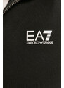 Bavlnená tepláková súprava EA7 Emporio Armani čierna farba