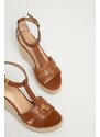 Kožené sandále Hale Lauren Ralph Lauren dámske, 802775000000