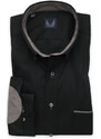 Willsoor Pánska košeľa Slim Fit so šedými kontrastnými prvkami 12512