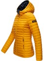 Marikoo ASRAA Dámska prechodná bunda s kapucňou, žltá