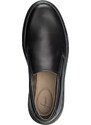 Vasky Leny Dark - Pánske kožené slip on čierne, ručná výroba jesenné / zimné topánky