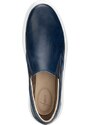 Vasky Leny Blue - Pánske kožené slip on modré, ručná výroba jesenné / zimné topánky