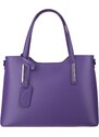 Fialová kožená talianska kabelka Isidora Viola NovaKabelka.sk