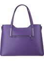 Fialová kožená talianska kabelka Isidora Viola NovaKabelka.sk