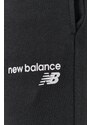 Nohavice New Balance MP03904BK-001, pánske, čierna farba, jednofarebné