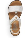 Dámske sandále RIEKER 63687-80 biela S4