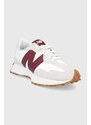 Topánky New Balance biela farba, na plochom podpätku, 0