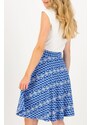 Blue Ladies Patterned Skirt Blutsgeschwister Dutch Delft - Ladies