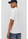 Tričko Levi's pánske, biela farba, jednofarebné