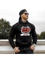 Fitness mikina bez zipsu Iron Aesthetics Triumph, čierna