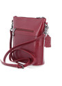 Kožená kabelka crossbody Noelia Bolger červená NB 0048 TCV