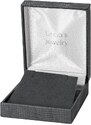 JKBOX Luxusná koženková čierna krabička na malú sadu šperkov IK033-SAM