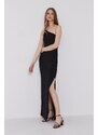Šaty Lauren Ralph Lauren čierna farba,maxi,rovné,253751483004