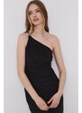 Šaty Lauren Ralph Lauren čierna farba,maxi,rovné,253751483004