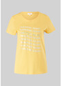 s.Oliver dámské triko s nápisy žluté