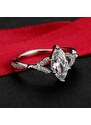 Emporial strieborný rhodiovaný prsteň Pre princeznú MA-SOR1606