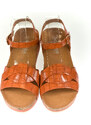 COMER Dámske oranžové sandále ELLA