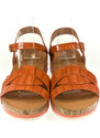 COMER Dámske oranžové sandále ELLA