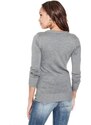 Outlet - G by GUESS pulóver Brea Logo Sweater sivý, 1376900