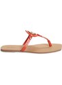 GUESS žabky Zali Logo T-strap Sandals červené