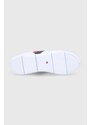 Topánky Tommy Hilfiger LIGHTWEIGHT LEATHER SNEAKER biela farba, na plochom podpätku, FW0FW04261