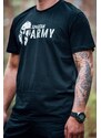 DRAGOWA krátke tričko spartan army, biela 160g/m2