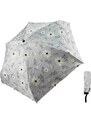 Mini dáždnik - Flowers (grey)